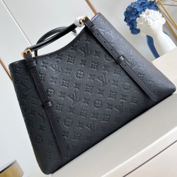 BABYLONE TOTE MM TOTE BAG BLACK MONOGRAM EMPREINTE COWHIDE LEATHER M47185 UK