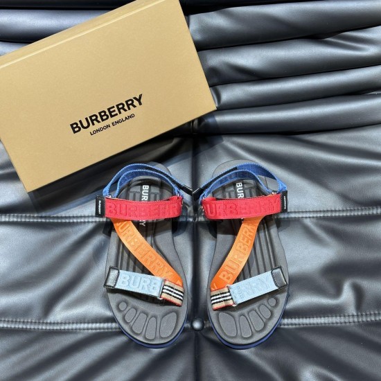 replica LOGO-STRAP SANDALS IN MULTICOLOR UK