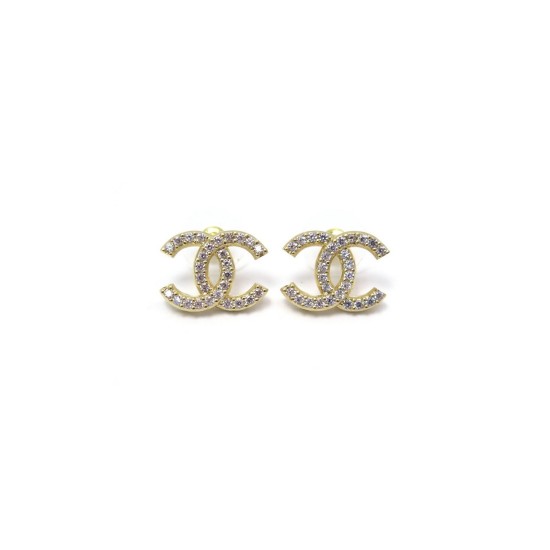 replica CC CRYSTAL LOGO STUD EARRINGS UK