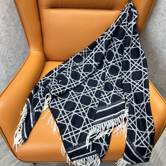 Replica Macrocannage Blanket Navy Blue And Off-White Cashmere Uk