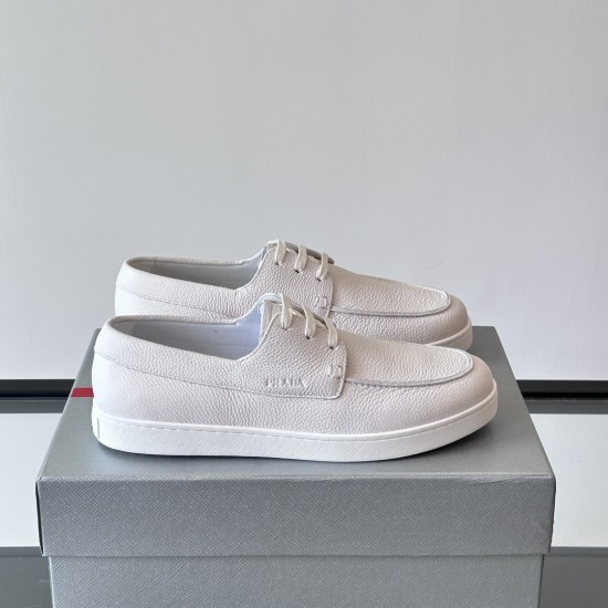 Replica LACE-UP LOAFERS IN WHITE - PD201 UK replica LACE-UP LOAFERS IN WHITE - PD201 UK