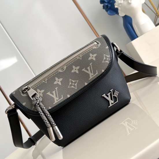Replica L 12700 LFR#14510 Buddha Luxury Replica Pulse Wearable Wallet Khaki/Black Cowhide Leather And Monogram Canvas M12618 Uk - 12700 - Buddha Luxury