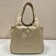 Replica Prada 14224 PFR#10145 Buddha Luxury Replica Medium Padded Soft Nappa Leather Bag Beige Uk - 14224 - Buddha Luxury