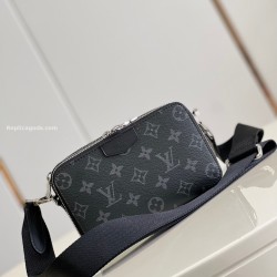 ALPHA WEARABLE WALLET MONOGRAM ECLIPSE COATED CANVAS UK