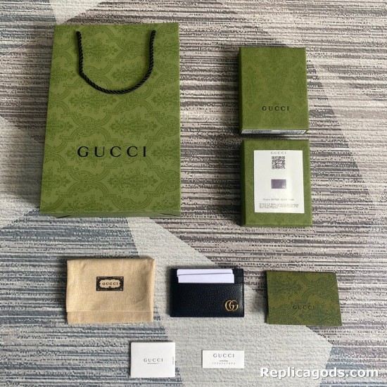 replica GG MARMONT CARD HOLDER IN BLACK UK