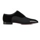 replica CHRISTIAN GREGGO LEATHER OXFORD SHOES IN BLACK - CL98 UK