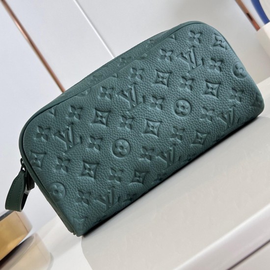 Replica L Men Clutch and pouch Dopp Kit Forest Green Monogram Taurillon M24442 Uk Replica L Men Clutch and pouch Dopp Kit Forest Green Monogram Taurillon M24442 Uk