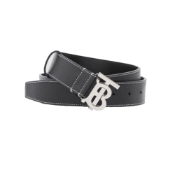Leather Belt In Black - B206 Uk