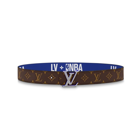 replica X NBA 3 STEPS 40MM REVERSIBLE MONOGRAM CANVAS BELT - B148 UK