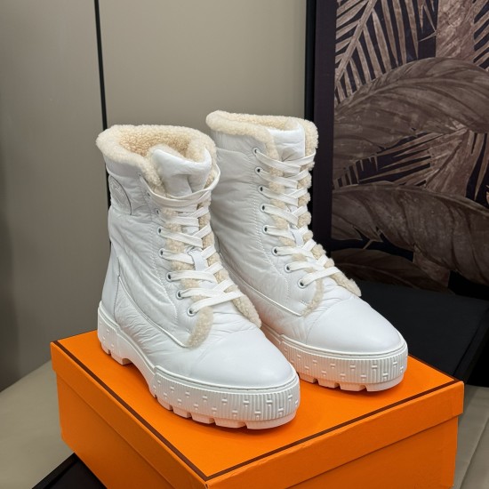 Replica Fresh Ankle Boots In White - H202 Uk