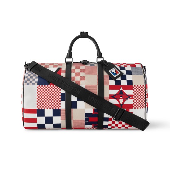 Replica L 15457 LFR#13060 Buddha Luxury Replica Keepall Bandouliere 50 Redblue Damier Flag Coated Canvas M11674 Uk - 15457 - Buddha Luxury
