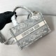 Replica Dior 13207 DFR#13981 Buddha Luxury Replica Mini Book Tote Gray Toile De Jouy Reverse Embroidery Uk - 13207 - Buddha Luxury