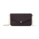 Replica F?Licie Pochette Bag Chocolate Brown Embossed Grained Cowhide Leather M14193 Uk - 13618 - Buddha Luxury