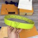 replica MENS INITIALES 40MM REVERSIBLE BELT YELLOW - B88 UK