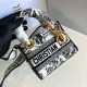 Replica Mini Lady D-Lite Bag White And Black Plan De Paris Embroidery Uk - 13273 - Buddha Luxury