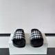 replica CHECK SLIDES IN BLACK UK