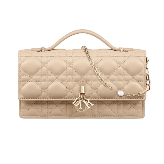 replica MISS MINI BAG SAND-COLORED CANNAGE LAMBSKIN UK