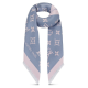 replica SCARF MONOGRAM BLUE UK