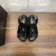 replica CRISSCROSS RUBBER SANDALS IN BLACK - PDS27 UK