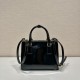Replica Prada 14200 PFR#11867 Buddha Luxury Replica Galleria Patent Leather Mini Bag In Black Uk - 14200 - Buddha Luxury
