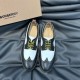 replica BROGUE LEATHER LACE-UP SHOES IN BLACK AND WHITE - BBR105 UK