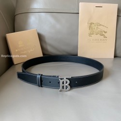 Leather Belt In Black - B206 Uk Leather Belt In Black - B206 Uk