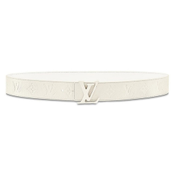 Monogram Powder White Initiales 40Mm Belt - B132 Uk