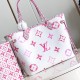 Replica Neverfull Mm Handbag In White And Pink M22980 Uk - 14035 - Buddha Luxury