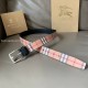 replica VINTAGE CHECK AND LEATHER BELT IN ARCHIVE BEIGE - B212 UK