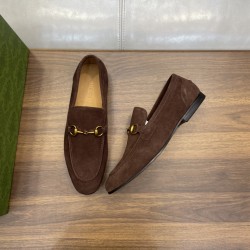 JORDAAN LOAFERS DARK BROWN SUEDE - GC372 UK