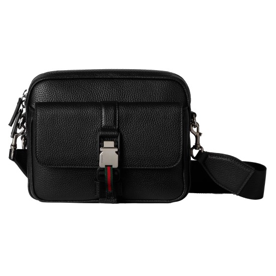 replica SMALL CROSSBODY BAG WITH WEB IN BLACK UK