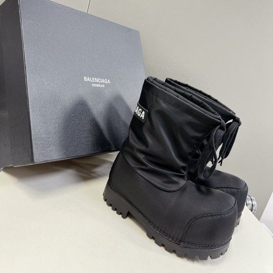 replica ALASKA NYLON SNOW BOOTS IN BLACK - BB257 UK