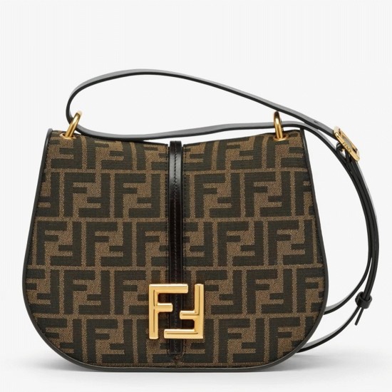 Replica fendi CRsquo;Mon Medium Bag In Ff Jacquard Fabric Uk - 7017 - Buddha Luxury