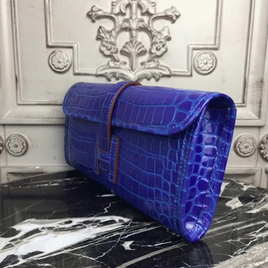 Replica Blue Electric Crocodile Leatherhermes Jige Elan Clutch Bag Uk Replica Blue Electric Crocodile Leatherhermes Jige Elan Clutch Bag Uk