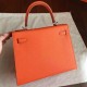 Replica Hermes 6176 dlz1757526695844 Buddha Luxury Replica Orange Epsom Hermes Kelly Sellier 28Cm Bright Handbag Uk - 6176 - Buddha Luxury