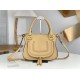 Replica chloe Marcie Small Double Carry Bag In Beige Grained Leather Uk - 5723 - Buddha Luxury