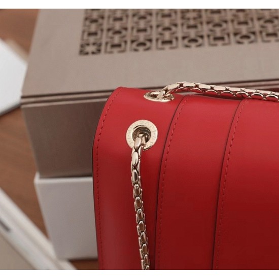 Replica Bvlgari Serpenti Forever Large Shoulder Bag Red Calfskin Uk - 4924 - Buddha Luxury