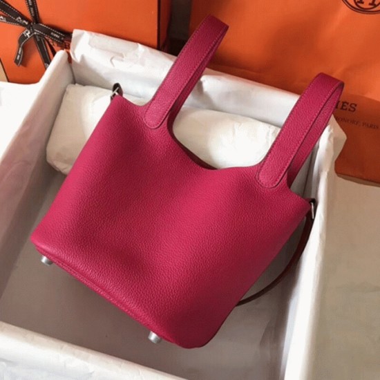 Replica Peach Hermes Picotin Lock 18Cm Handbag Uk - 6423 - Buddha Luxury