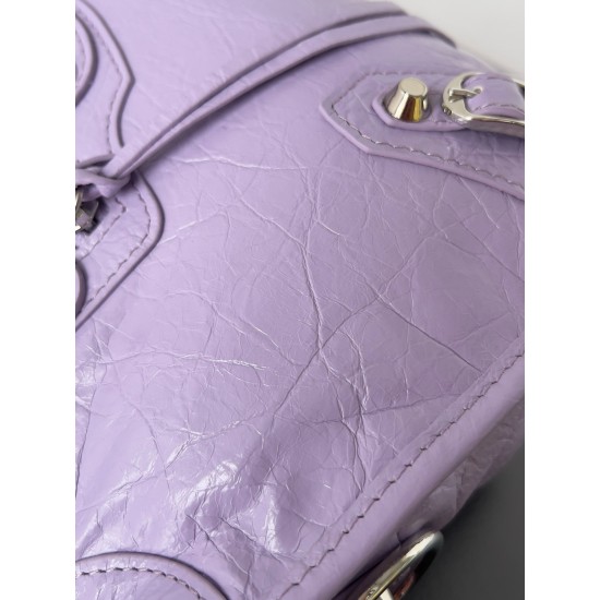 Replica Balenciaga 4544 dlz1757527234631 Buddha Luxury Replica Balenciaga Le City Small Bag Lilas Arena Lambskin Uk - 4544 - Buddha Luxury