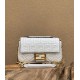 replica Top Quality Fendi Baguette Chain Midi Bag In White UK