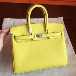Yellow Hermes Birkin 25Cm Premium Handmade Imitation Uk