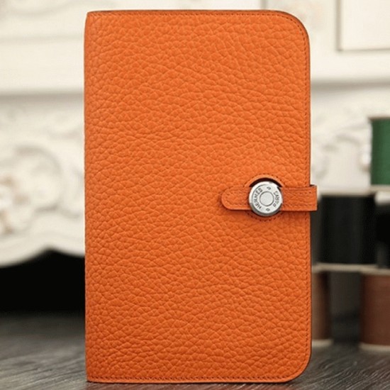 Replica Hermes 6524 dlz1757525010064 Buddha Luxury Replica Orange Designer Hermes Dogon Combine Wallet Uk - 6524 - Buddha Luxury