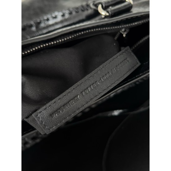Replica Balenciaga Women Bags Knockoff Balenciaga Le City Medium Bag Black Arena Lambskin Uk
