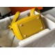 Replica Luxury Hermes Lindy Mini Handbag In Yellow Clemence Leather Uk - 6145 - Buddha Luxury