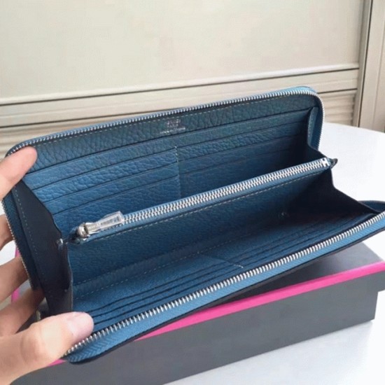 Replica Blue JeanDesigner Hermes Wallet Azap Zipped UK replica Blue JeanDesigner Hermes Wallet Azap Zipped UK