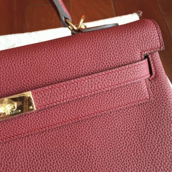 replica Bordeaux Clemence Hermes Kelly 35cm Rich Color Bag UK