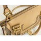 Replica chloe Marcie Small Double Carry Bag In Beige Grained Leather Uk - 5723 - Buddha Luxury