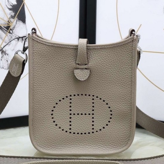 Replica Hermes 6197 dlz1757526593249 Buddha Luxury Replica Grey Evelyne Ii Tpm Baghermes Mini Shoulder Tote Uk - 6197 - Buddha Luxury