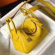Replica Luxury Hermes Lindy Mini Handbag In Yellow Clemence Leather Uk - 6145 - Buddha Luxury