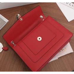 Bvlgari Serpenti Forever Large Shoulder Bag Red Calfskin UK